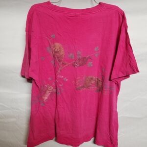 Pink Graphic T-Shirt with Animal Print